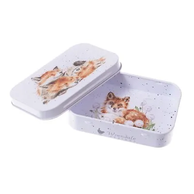 Wrendale Afternoon Nap Foxes Keepsake Gift Tin With Artwork By Hannah Dale • £4.99