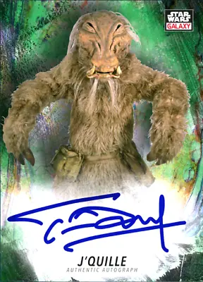 £1.63 • Buy Topps Star Wars Chrome Galaxy Green Signatures Workbench Exclusive - J'Quille