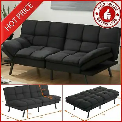 $236.99 • Buy Sofa Bed Memory Foam Futon Convertible Couch Lounger Sleeper Modern Loveseat New