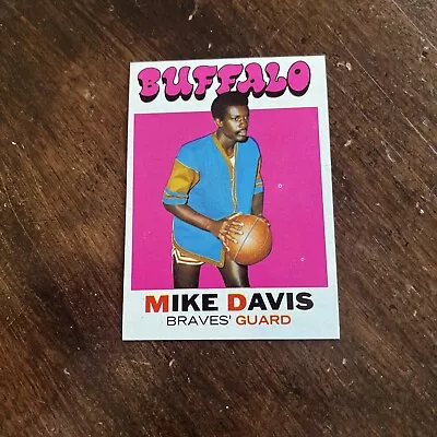 1971-72 Topps Buffalo Braves Basketball Card #99 Mike Davis • $1