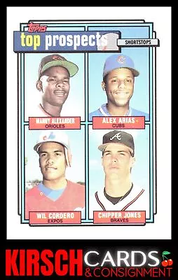 Top Prospects Shortstops Alexander Arias Cordero Chipper Jones 1992 Topps #551 • $1.69