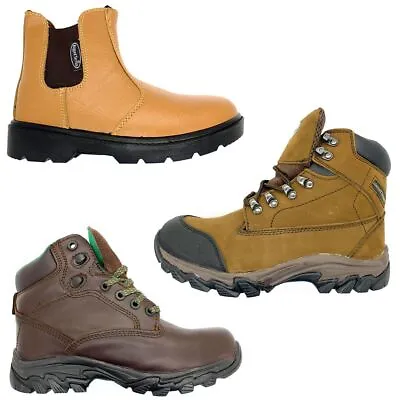 Mens Safety Shoes Work Boots - Steel Toe Cap Composite Hiker Ankle 6-13 UK • £23.95