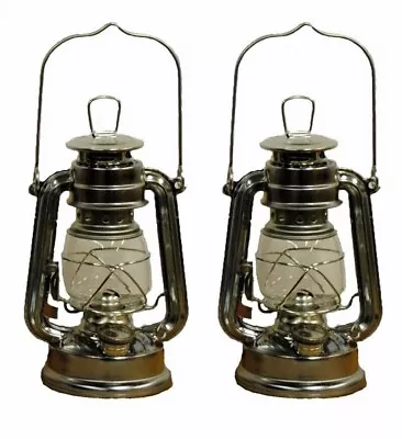 Silver Hurricane Kerosene Oil Lantern Hanging Light / Lamp • $15.02