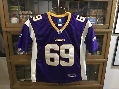 Jared Allen #69 Minnesota Vikings REEBOK OnField SEWN Women’s Jersey SZ M - Cool • $44.99