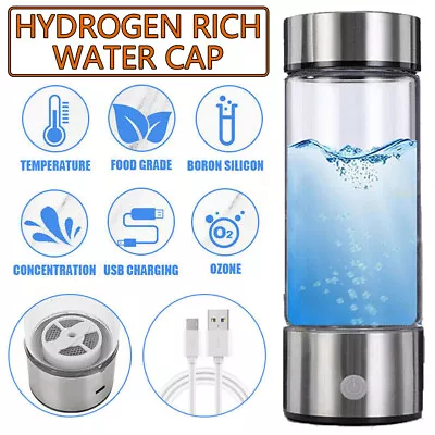 450mL Hydrogen Rich Generator Water Maker Cup Bottle Ionizer Maker Water Bottle • $40.99