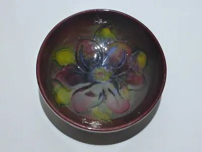 £84.95 • Buy Moorcroft Flambe Clematis Pattern Footed Bowl