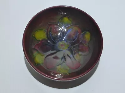 £84.95 • Buy Moorcroft Flambe Clematis Pattern Footed Bowl