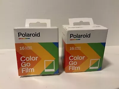 2 Pack - Polaroid Go Mini Color  Film Double Pack (32 Photos) Exp 09/22 • $35.05