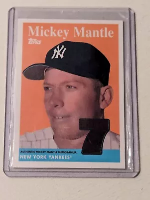 💎 [SSP RELIC] 2008 Topps Mickey Mantle Authentic Memorabilia #MMR-58 Yankees • $0.99