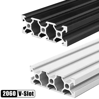 2060 V-slot Aluminum Profile Extrusion 100-1500mm Linear Rail For CNC 3D Printer • $15.89