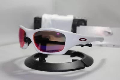 $119.99 • Buy New Oakley Pit Bull Matte White/00 Red Polarized Asian Fit 009161-07 Sunglasses