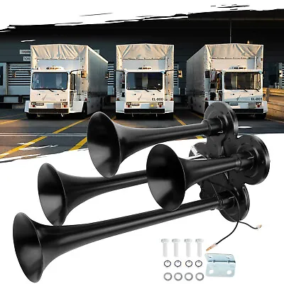 185db 4 Trumpet Train Air Horn Kit Loud Truck Pickup For Ford Chevy Ram Toyota • $32.89