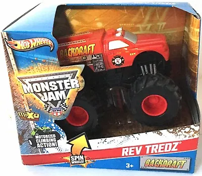 Hot Wheels Monster Jam BACKDRAFT  Rev Tredz 2012 1:43 Brand New Sealed Package • $20