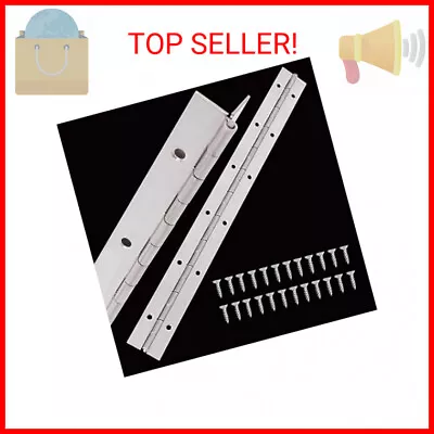 2PCS Stainless Steel Piano Hinge 12 Inch Heavy Duty Continuous Hinge Stainless • $15.34