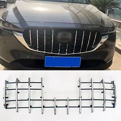 Fit For Mazda CX-5 CX5 2022 ABS Chrome Front Grille Mesh Grill Vent Trim Bar • $219