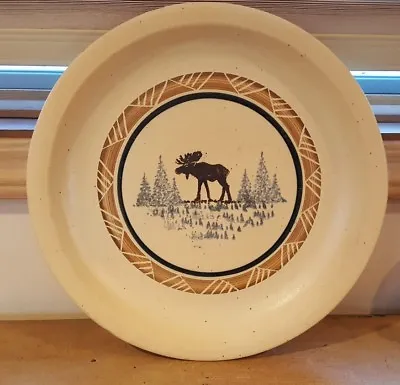 Dakota Stoneware Pottery Bushnell SD Large Serving Dish / Platter Moose  • $39.99