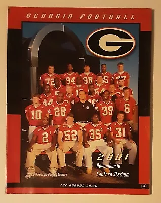 Georgia Bulldogs/Auburn Tigers Football Program November 2001 Sanford Stadium • $19.99