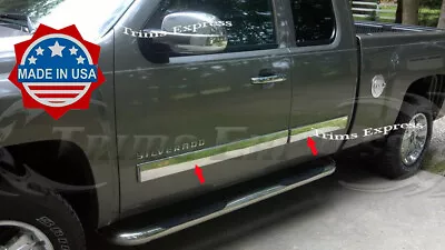 2007-2008 Chevy Silverado Extended Cab Body Side Molding Trim Overlay 4 1/4  • $136.99