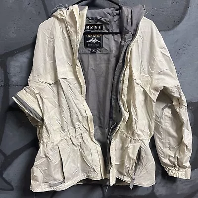 Pacific Trail Pac Tech Hydro Vent Jacket Women CLHood Waterproof Packs White EUC • $27