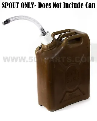 Military Fuel And Jerry Can Spout - Multi-Fuel 3/4 Inch Hose With Filter • $25.99