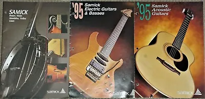 SAMICK 1995 Guitars & Basses + Catalogues X3  Good Condition • $29.95