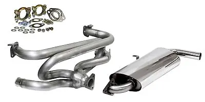 Stainless Steel Quiet Pack Exhaust Kit VW Beetle 1300cc–1600cc • $400.75