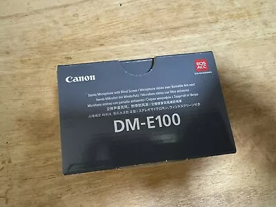 Canon DM-E100 Stereo Microphone NEW In Box • $99