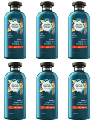 6 X Herbal Essences Bio:renew Shampoo Argan Oil Of Morocco 100 Ml (Travel Size) • £13.90