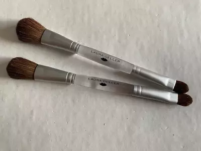 Laura Geller Double Ended Brush -Face & Eyeshadow Lot Of 2 • $12