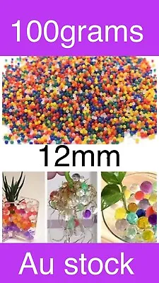 $11.99 • Buy 100 Grams 10mm Orbeez Mixed Colour Crystal Water Plant Beads Bio Hydro Ball Gel$
