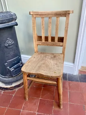 Antique Wooden Chapel Chair • £30