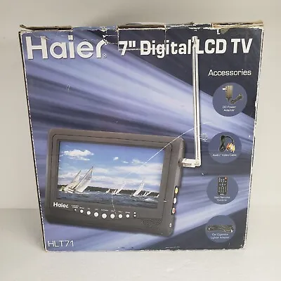 Haier HLT71 7-Inch Handheld LCD TV Portable Outdoor Car Camper Camp Television • $68