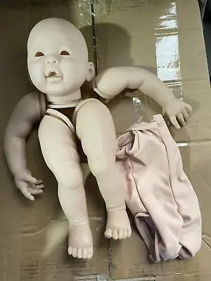 23inch Reborn Baby Doll Kit Mei Lien Soft Unpainted Kits Cute Asian Face • $86.55