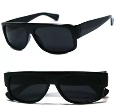 Black Locs Sunglasses Super Dark Lens Mad Doggers Cholo Lowrider OG Gafas Shades • $9.99