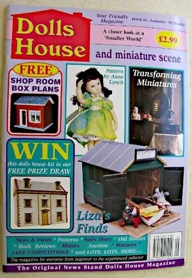 DOLLS HOUSE & MINIATURE SCENE Magazine 1998 No 51 Shop Box Room Plans Pet Cutout • $9.47