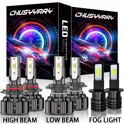 Combo 9005+H7+H3 LED Headlight Fog Light Bulbs For Subaru Tribeca 2008-2014 • $39.99