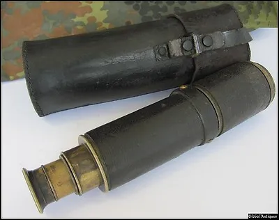 19c. Imperial Russia Military Folding Telescope With Leather Case • £183.38