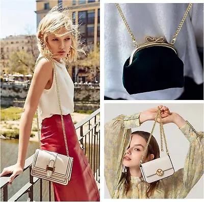 £5.49 • Buy Metal Purse Chain Strap Replacement Handle For Shoulder Crossbody Bag Handbag UK