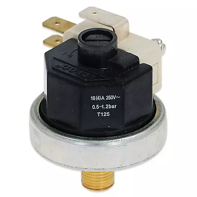 COFFEE MACHINE PRESSURE SWITCH 0.5 TO 1.2 BAR 15a WITH 1/8  FITTING • £22