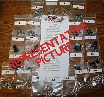 1967 CHEVROLET IMPALA 2DR INTERIOR SCREW KIT     72pcs • $43.84