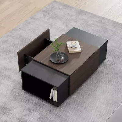 47 Inch Coffee Table With Storage For Living Room Modern Cocktail Center Table • $214.69