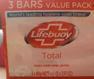 £8 • Buy LIFEBUOY TOTAL HYGIENE SOAP BARS 90g (2x TRIPLE PACKS) 6x