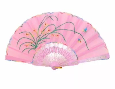 Pink Embroidery Hand Fan • $7.93