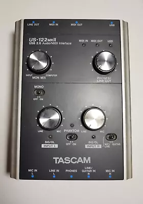 Tascam US-122 MKII USB 2.0 Audio/MIDI Interface W/ USB Cable • $49