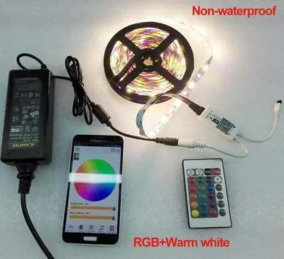 16FT RGBW Timer Music 5050 LED Strip Light + Wifi Controller By Phone APP +Power • $36.81