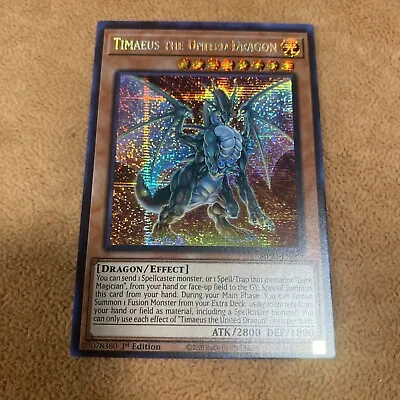 🔥 YUGIOH Timaeus The United Dragon MP23-EN003 PRISMATIC SECRET RARE NM 1ST ED • $4.99