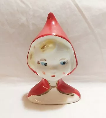 Vtg 1950s MCM McCoy Ceramic Little Red Riding Hood Vase/Planter • $16