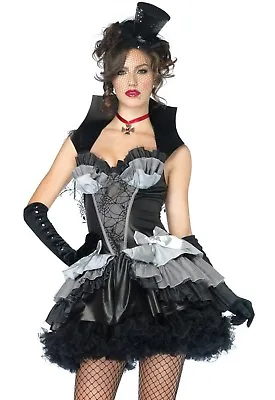 Adult Halloween Costume Size Small Queen Of Darkness Elvira Vampire Spider Web  • $9.99