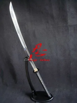 Battle Ready 117cm Jp Naginata Katana Sword Musashi Tsuba Full Tang Black Sharp  • $219