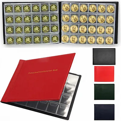 240 Coin Collection Album Money Storage Case Holder Coin Collecting Book UK • £4.25